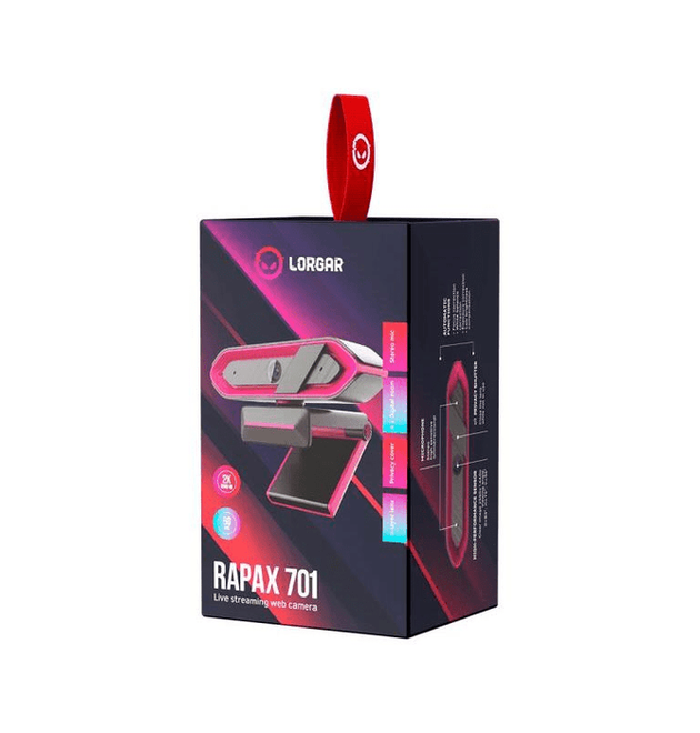 Lorgar Rapax 701 2K Streaming Webcam Pink