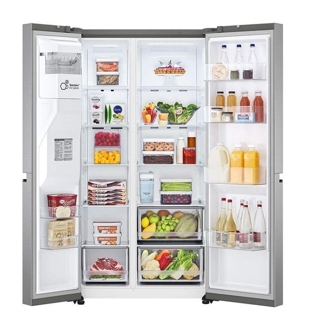 LG GC-L257SLXL 617L Non-Plumbed Side-by-Side Refrigerator UVnano Ice Dispenser