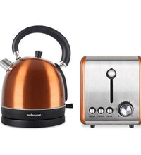 Mellerware Copper 2-Slice Toaster 1.8L Kettle Set - Stylish, Efficient Kitchen Duo