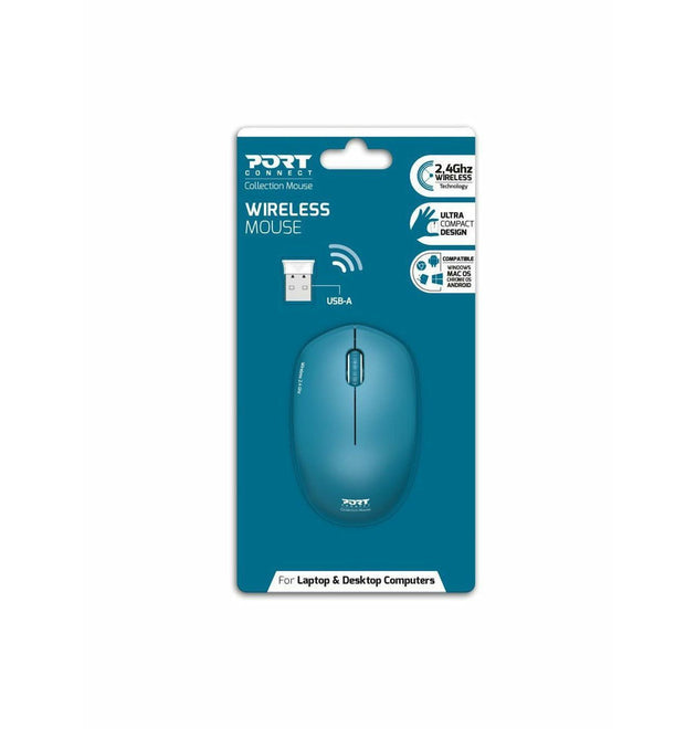 Port Wireless Mouse - Blue - New World