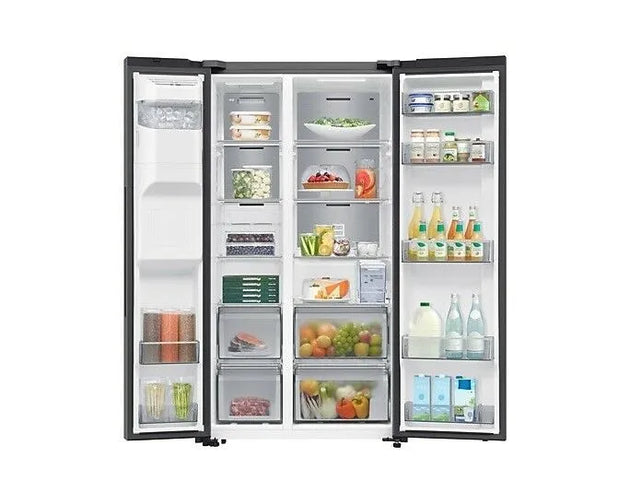 Samsung Bespoke AI Smart Side-by-Side Refrigerator, 617L, Non-Plumbed Silver
