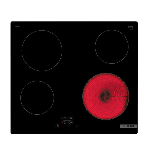 Bosch PKE611BA2E 60cm Radiant Electric Ceran Hob with TouchSelect Control