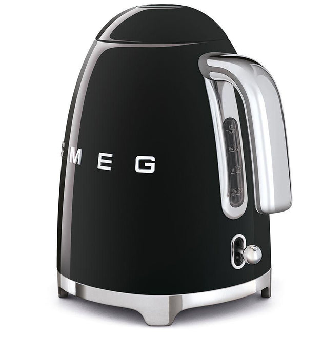 Smeg 50's Retro Style Black Stainless Steel Electric Kettle - Fast Boil