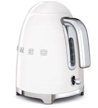 Smeg KLF03WHSA 50's Retro White Electric Kettle with Soft-Opening Lid