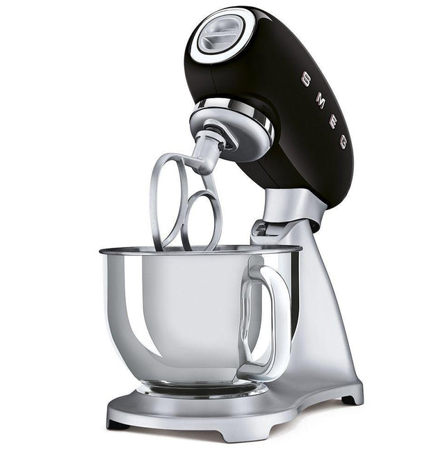 Smeg 50's Style Retro Stand Mixer: Powerful 800W Black Kitchen Appliance