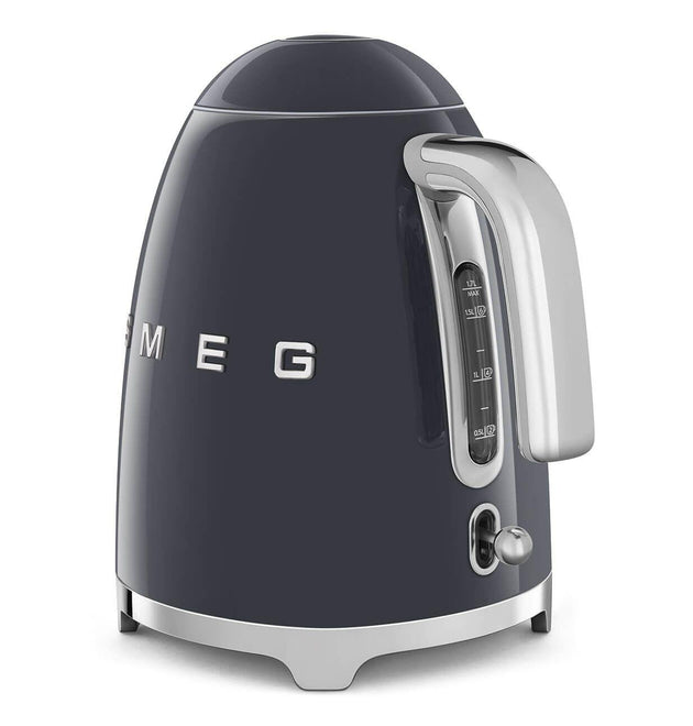 Smeg KLF03 Retro 50s Style Electric Kettle Slate Grey Stainless Steel