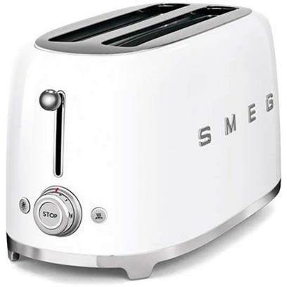 Smeg TSF02WHSA 50's Retro Style 4 Slice Toaster - White - New World