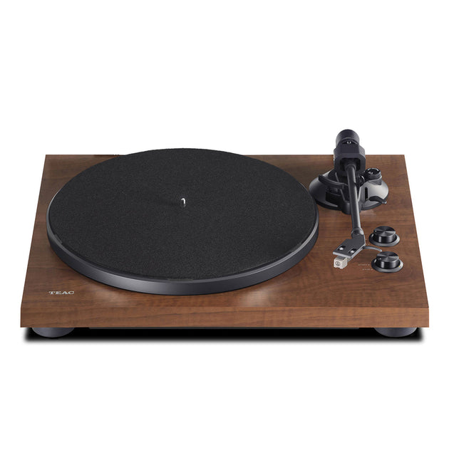 TEAC TN-280BT Bluetooth Belt-Drive Turntable: Wood Finish, Built-in Phono EQ