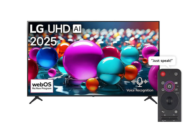 LG 65-inch 4K UHD Smart TV, webOS25, AI Processor, HDR10 Pro, Magic Remote