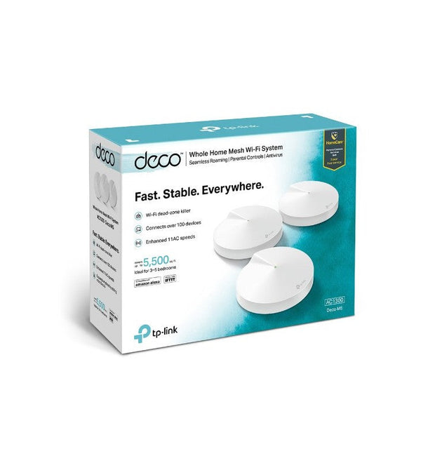 TP-Link Deco M5(3-pack) M5 AC1300 Whole Home Mesh Wi-Fi System