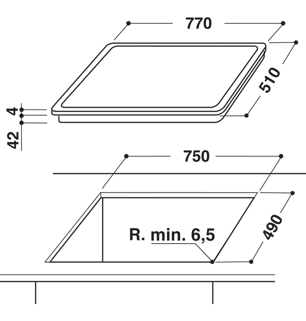 Whirlpool AKT8360LX 30-inch FlexiZone Black Glass Ceramic Electric Hob