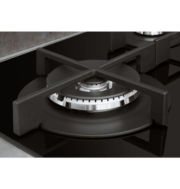 Whirlpool GOA6423/NB 4-Burner Glass Gas Hob, Integrated Ignition, Flame Safety