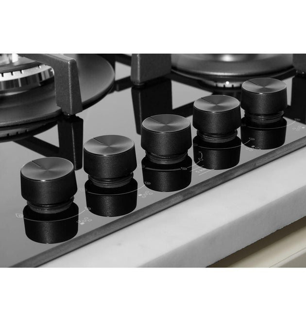 Whirlpool GOA9523NB 34-Inch 5-Burner Gas Hob with High Efficiency, FlexiFlame, Cast Iron Grids