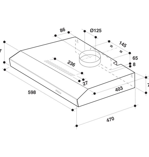 Whirlpool WSLT65F LSX 24-inch Quiet LED Wall-Mounted Kitchen Cooker Hood